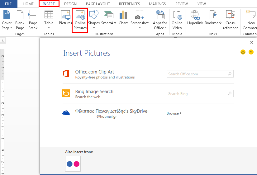 insert clipart in excel 2013 - photo #7