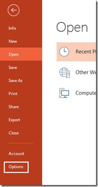 PowerPoint Options