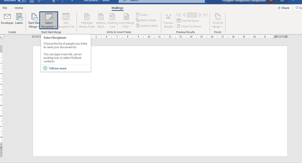 How To Create Envelopes via Mail Merge in Microsoft Word?